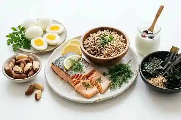 Alimentos que ajudam a tireoide: ovos, peixe, castanha-do-pará e vegetais